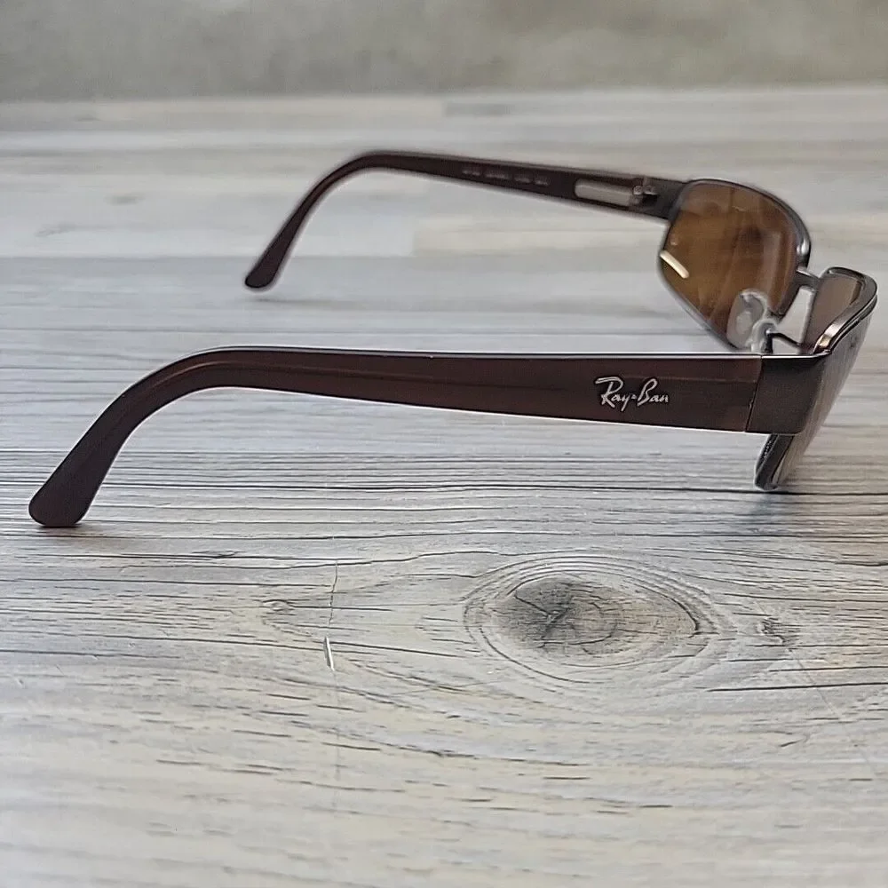 Ray Ban RB3189 012/3H Sunglasses Leather II 58-16 FRAMES‎ ONLY Italy Glasses